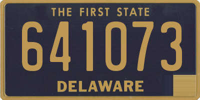 DE license plate 641073