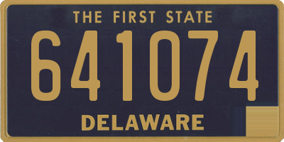 DE license plate 641074
