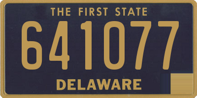 DE license plate 641077