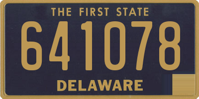 DE license plate 641078