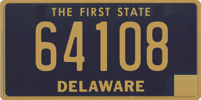DE license plate 64108