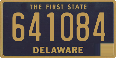 DE license plate 641084