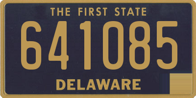 DE license plate 641085