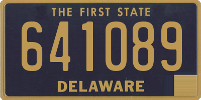 DE license plate 641089