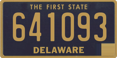 DE license plate 641093