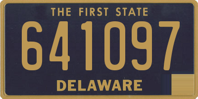 DE license plate 641097
