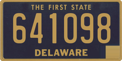 DE license plate 641098