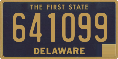 DE license plate 641099