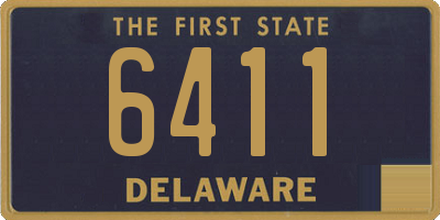 DE license plate 6411