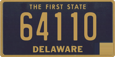 DE license plate 64110