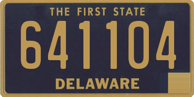 DE license plate 641104