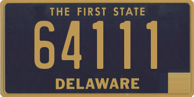 DE license plate 64111