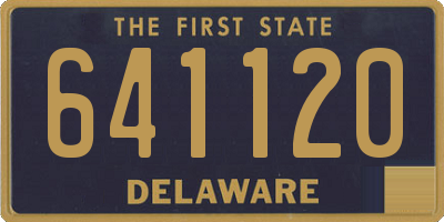 DE license plate 641120