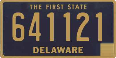 DE license plate 641121