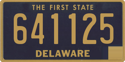 DE license plate 641125