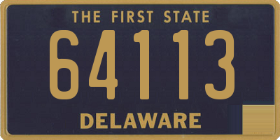 DE license plate 64113