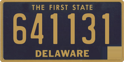 DE license plate 641131