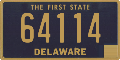 DE license plate 64114