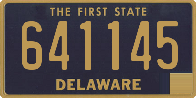 DE license plate 641145
