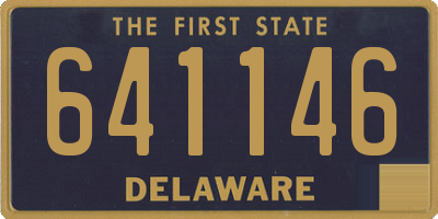 DE license plate 641146