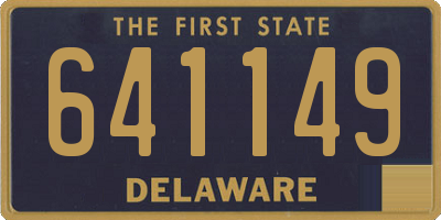 DE license plate 641149