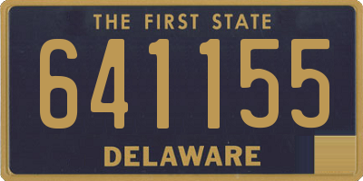 DE license plate 641155
