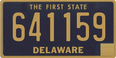 DE license plate 641159