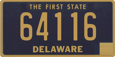 DE license plate 64116