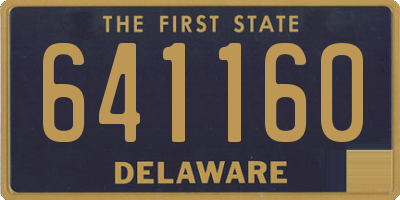 DE license plate 641160