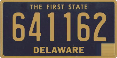 DE license plate 641162