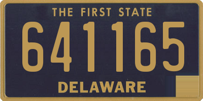 DE license plate 641165