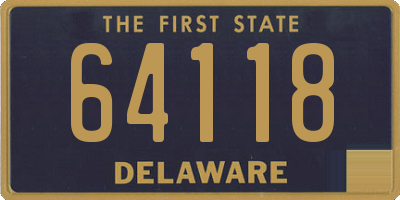 DE license plate 64118