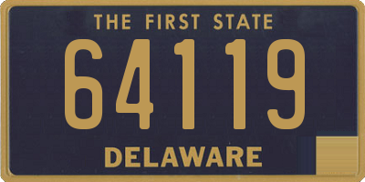 DE license plate 64119