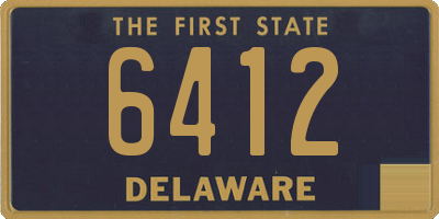 DE license plate 6412