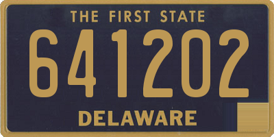 DE license plate 641202