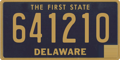 DE license plate 641210