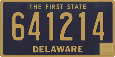 DE license plate 641214