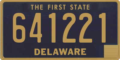 DE license plate 641221