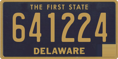 DE license plate 641224