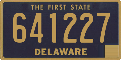 DE license plate 641227