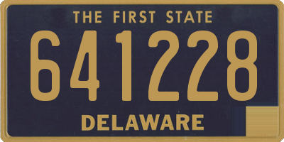DE license plate 641228