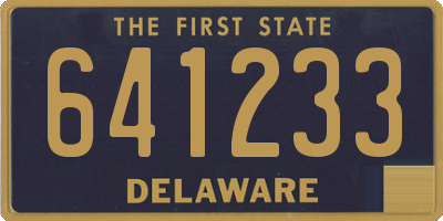DE license plate 641233
