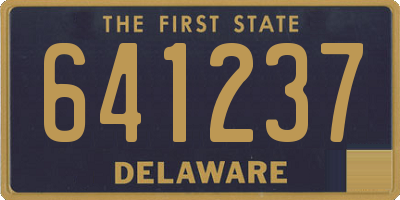 DE license plate 641237