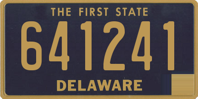 DE license plate 641241