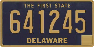 DE license plate 641245