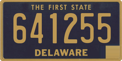 DE license plate 641255