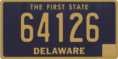 DE license plate 64126