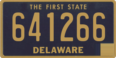 DE license plate 641266