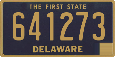 DE license plate 641273
