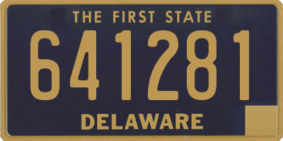 DE license plate 641281